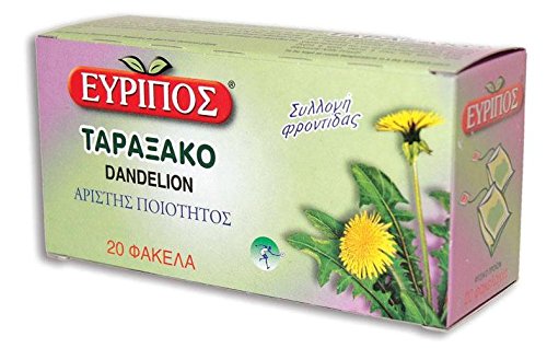 Taraxaco 20 Taschen Evripos Dandelion Natural Tea Top-Qualität von EVRIPOS