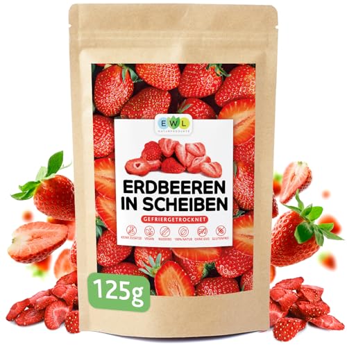 EWL Naturprodukte gefriergetrocknete Erdbeeren 125g, vegan, Erdbeeren gefriergetrocknet in Deutschland abgefüllt EWL Naturprodukte gefriergetrocknete Erdbeeren 125g, vegan, Erdbeeren gefriergetrocknet in Deutschland abgefüllt von EWL Naturprodukte