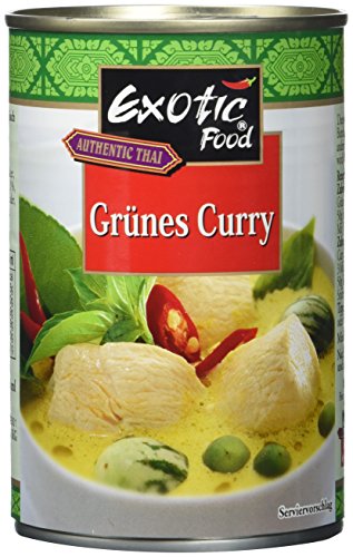 Exotic Food Grüne Currysauce Fix+Fertig (1 x 400 g Dose) von Exotic Food