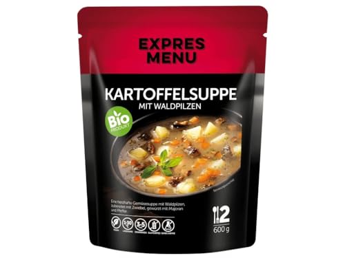 EXPRES MENU BIO Kartoffelsuppe mit Waldpilzen | veganfreundlich | Fertiggericht | 2 Portionen EXPRES MENU BIO Kartoffelsuppe mit Waldpilzen | veganfreundlich | Fertiggericht | 2 Portionen von EXPRES MENU