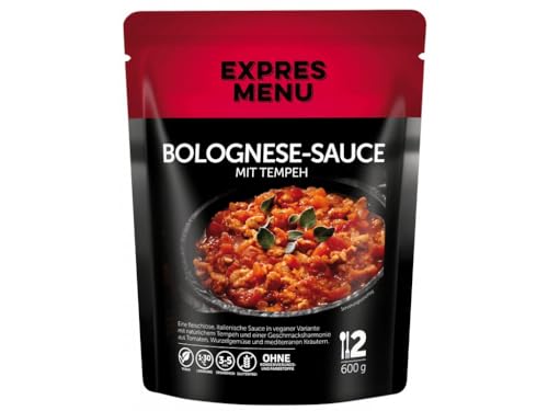 EXPRES MENU Bolognese-Sauce mit Tempeh | Vegan | Fertiggericht | 2 Portionen von EXPRES MENU