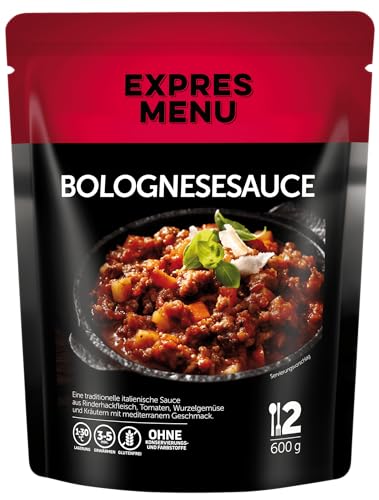 EXPRES MENU Bolognesesauce | Authentischer italienischer Geschmack | Verzehrfertig | 2 Portionen (Mit Fleisch) von EXPRES MENU