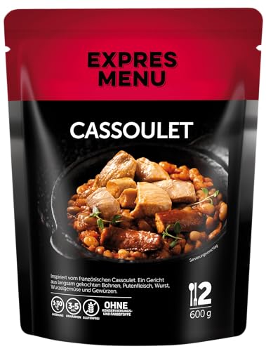 EXPRES MENU Cassoulet | Putenfleisch mit Bohnen und Würstchen | Glutenfrei | Fertiggerichte | 2 Portionen von EXPRES MENU