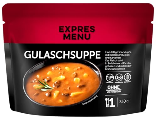 EXPRES MENU Gulaschsuppe mit Rindfleisch | Fertiggericht | Herzhafte Snack-Suppe | EXPRES MENU Gulaschsuppe mit Rindfleisch | Fertiggericht | Herzhafte Snack-Suppe | von EXPRES MENU