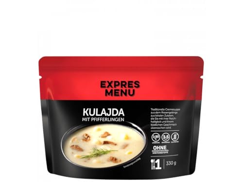 EXPRES MENU Kulajda-Suppe mit Pfifferlingen | Traditionelle Cremesuppe | Vegetarisches und Fertiggericht | 1 Portion von EXPRES MENU