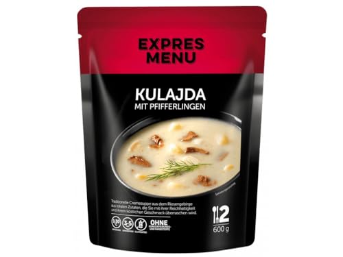 EXPRES MENU Kulajda-Suppe mit Pfifferlingen | Traditionelle Cremesuppe | Vegetarisches und Fertiggericht | 2 Portionen von EXPRES MENU