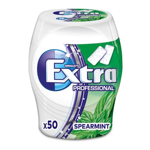 EXTRA Professional Kaugummi | Spearmint | Frischer Atem | Zuckerfrei | Eine Dose | 1 x 50 Dragees von EXTRA