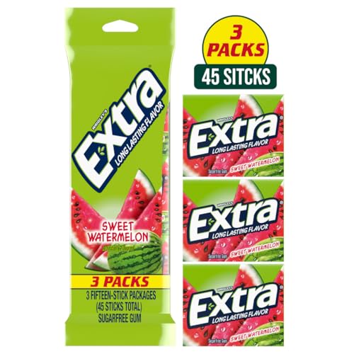 Wrigley's Extra*3 Pack**Sweet Watermelon**45 Streifen* Kaugummi aus USA von EXTRA