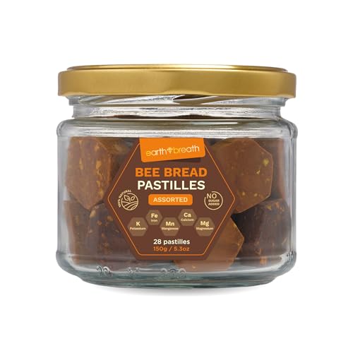 Earthbreath Bienenbrot Pastillen mit Blütenpollen & Beeren - 170g - rein, natürlich - ohne Zusatzstoffe - reich an Vitaminen, Mineralstoffen - Superfood - Perga Ambrosia Earthbreath Bienenbrot Pastillen mit Blütenpollen & Beeren - 170g - rein, natürlich - ohne Zusatzstoffe - reich an Vitaminen, Mineralstoffen - Superfood - Perga Ambrosia von Earthbreath