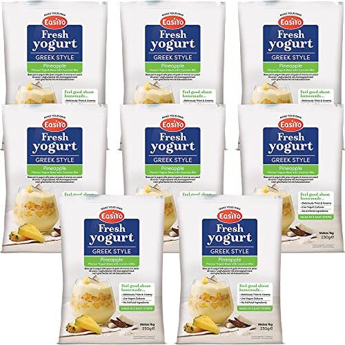 EasiYo Ananas und Kokosnuss, griechischer Stil, 8 Stück EasiYo Ananas und Kokosnuss, griechischer Stil, 8 Stück von EasiYo