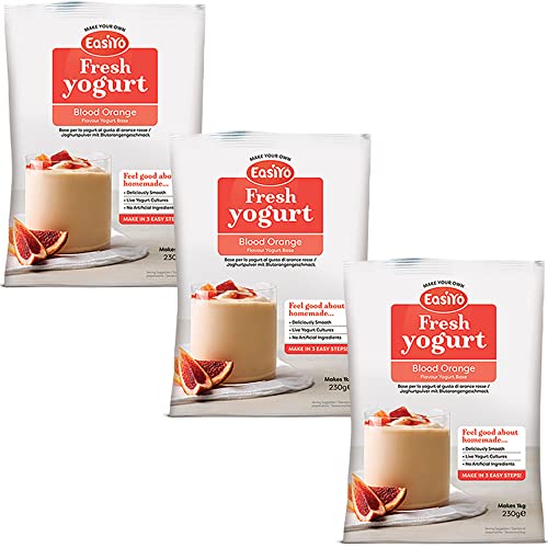 EasiYo Blutorange Joghurt-Mix – verschiedene Größen erhältlich (3 Beutel) von EasiYo