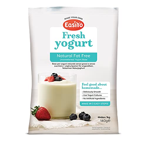 EasiYo Fettfreie natürliche Joghurt-Mischung, 140 g von EasiYo