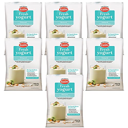 EasiYo Joghurt-Unterlage für Naturjoghurt, mit EasiYo Joghurtbereiter, 7 Stück von EasiYo