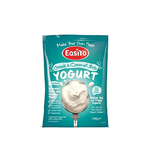 Easiyo Greek & Coconut Premium-Joghurt-Mix 240g (Packung mit 2) von EasiYo