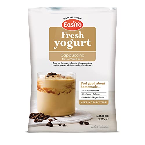 Easiyo Joghurtbeutel mit Cappuccino-Geschmack, 230 g, ergibt 1 kg dicken, cremigen Joghurt von EasiYo