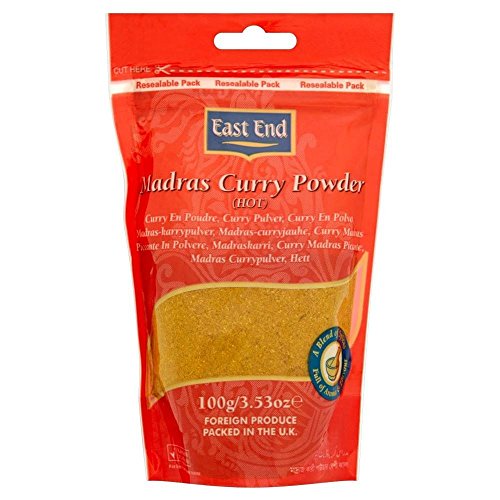 East End Hot Madras Curry-Pulver (100 g) - Packung mit 2 von East End