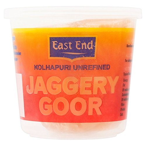 East End Jaggery Goor Unraffiniertes Rohrzucker 450g von East End