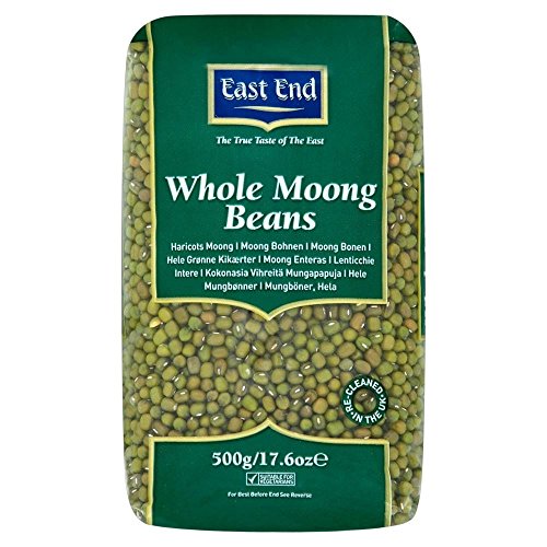 East End Whole Moong Bohnen (500g) - Packung mit 2 von East End