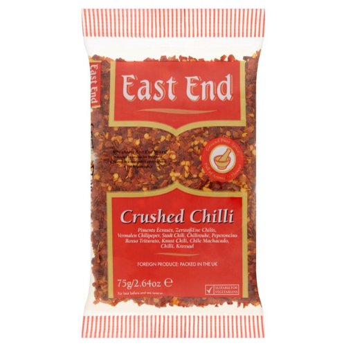 East End Zerkleinerte Chili, 10 x 75 g. von East End