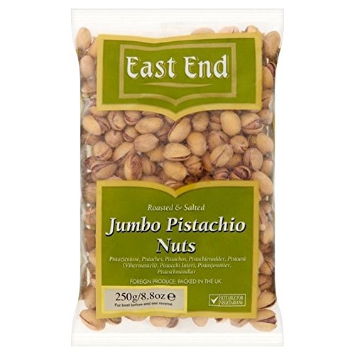 East End Jumbo Salted Pistachios 250g, 2 Pack von East End