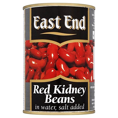 East End Rote weiße Bohnen in Salzlake (400 g) - Packung mit 6 von East End