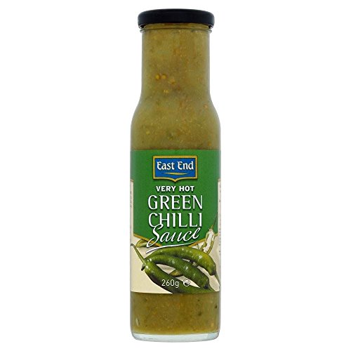 East End Very Hot Green Chilli Sauce (260g) - Packung mit 6 von East End