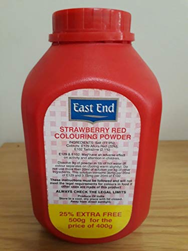 Lebensmittelfarbe Pulver Erdbeerrot Eastend 400g von Eastend