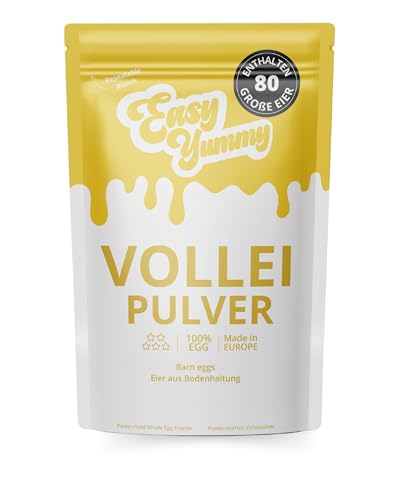 Easy Yummy Volleipulver (1kg), Ideal für Rührei, Kochen und Backen, 100% Eipulver von Easy Yummy