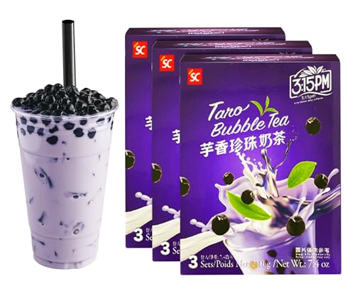 3:15 PM Taro Bubble Tea Kit 70g 3er-Pack (Taro 3 Set) von EasyCookAsia