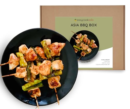EasyCookAsia BBQ Kochbox l Die leckerste Grillparty aus Asia I Perfekt für Kochanfänger oder zum Verschenken von EasyCookAsia