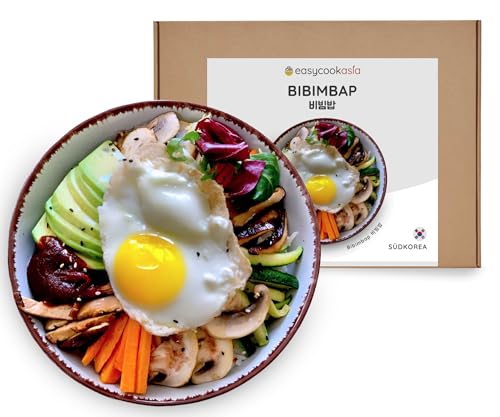 EasyCookAsia Bibimbap Kochbox mit wichtigen asiatischen Zutaten l Perfekt für Kochanfänger oder zum Verschenken von EasyCookAsia