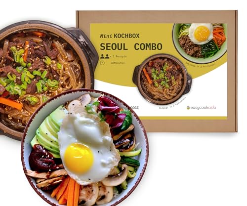 EasyCookAsia Seoul Combo Kochbox I Bulgogi & Bibimbap Kochbox für 2 Personen I Perfekt für Kochanfänger oder zum Verschenken… von EasyCookAsia