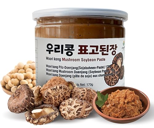 Danong Premium Shiitake Sojabohnen Paste 170g koreanische Doenjang ohne zusatzstoffeㅣ hergestellt aus ausgewählten Shiitake-Pilzen und Sojabohnen l Traditionelle Herstellung 3 Jahre lang reifen von EasyCookAsia