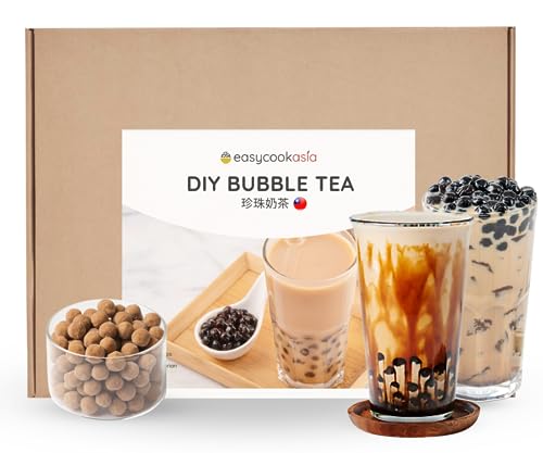 EasyCookAsia Bubble Tea Set I DIY Bubble Tea Set | Bubble Tea Kit | inkl. 2 Rezepte von EasyCookAsia