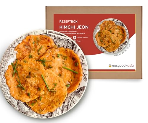 EasyCookAsia Kimchi Jeon Kochbox I Koreanische Kimchi-Pfannkuchen DIY-Box, die alle Zutaten enthält I Besonderes Geschenk für Asia- und Kochliebhaber von EasyCookAsia