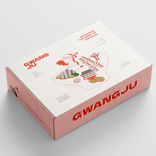 GWANGJU Travel Cook Box | Asiabox mit Snacks, Tees und Zutaten | Inklusive Broschüre | Kulturelle und kulinarische Entdeckung von EasyCookAsia