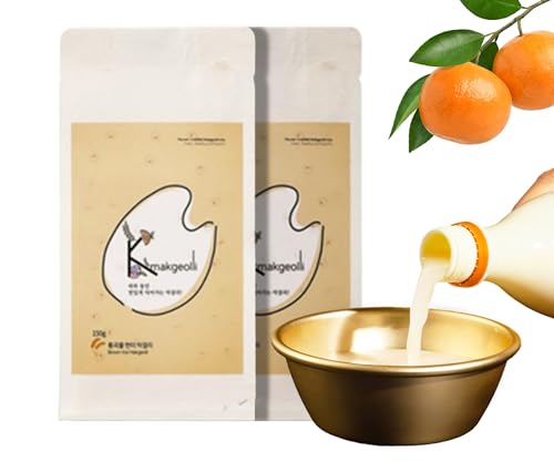 K-Makgeolli Heimbrauset | Tangerinen Geschmack | Einfache Zubereitung & Natürliche Fermentation | DIY Koreanischer Reiswein | Fruchtiger Genuss & Erfrischend Anders von EasyCookAsia