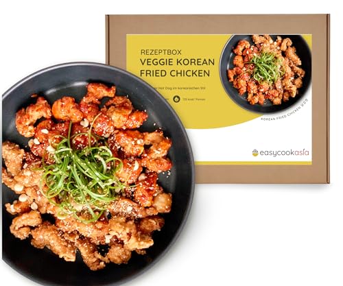 EasyCookAsia Veggie Korean Fried Chicken Kochbox mit allen wichtigen asiatischen Zutaten I Perfekt für Kochanfänger oder zum Verschenken von EasyCookAsia