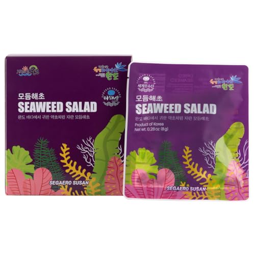 Segaero Susan Seaweed Mix Salad 10er Set | Vielfalt Des Meeres Mit Verschiedenen Seetangarten | Perfekt Für Kreative Küchen und Gesunde Mahlzeiten | Vegan, Nährstoffreich und Nachhaltig von EasyCookAsia