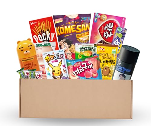 Surprise Asia Snack Box Köstliche Leckereien aus verschiedenen asiatischen Ländern I mit Animation Charactered Snacks, Trendy Mochi & Süßigkeiten (Asia Snack Box S(15Set)) von EasyCookAsia