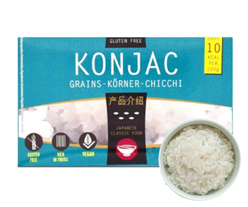 WokFoods Shirataki Konjac Reisform 200gx12set | Konjak Nudeln | Low-Carb | Glutenfrei | Vegan | Diätetisch | Gesundes Kochen | Kalorienarm | Einfache Zubereitung | itness Wellness von EasyCookAsia