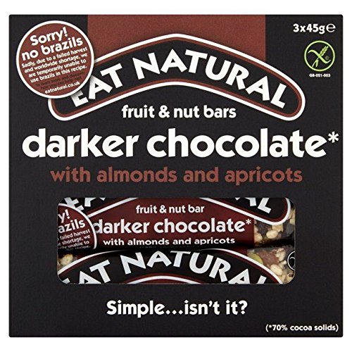 Eat Natural Bars Dark 70 % Chocolate Almonds & Apricots 3 x 45g von Eat Natural