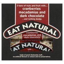 Eat Natural Cranberries Macadamia And Dark Chocolate Bars 3 X 45G by Eat Natural von Eat Natural