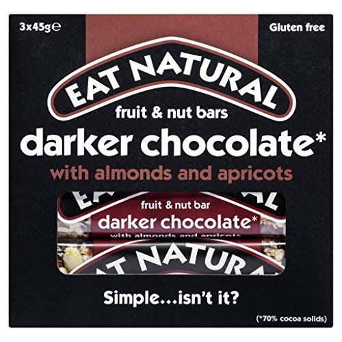 Eat Natural Fruit & Nut Riegel, dunklere Schokolade mit Mandeln und Aprikosen, 3 x 45 g von Eat Natural
