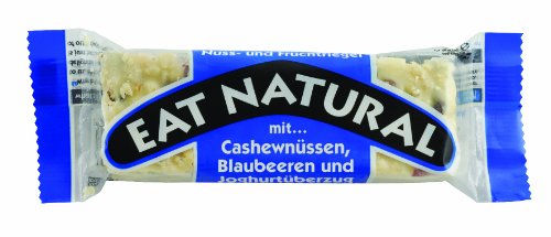Eat Natural Nuss und Fruchtriegel Cashew & Blaubeer, 6er Pack (6 x 45 g) von Eat Natural