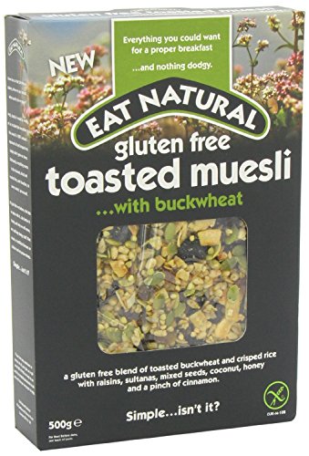 Essen Sie natürliche Gluten Free Geröstete Buchweizen Müsli (500g) - Packung mit 2 von Eat Natural
