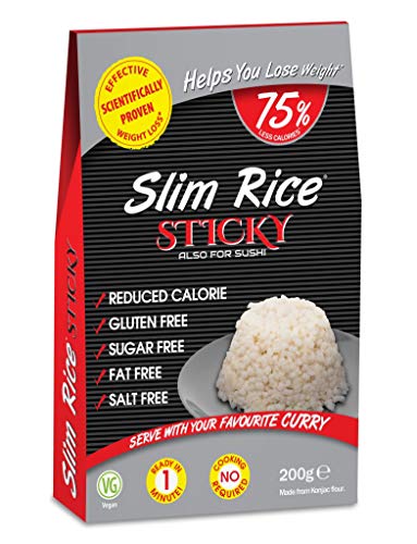 Glutenfreier, schlanker Reis, 75 % weniger Kalorien, zuckerfrei, fettfrei, salzfrei, vegan, gesundes Essen, klebrig – gut für Sushi Glutenfreier, schlanker Reis, 75 % weniger Kalorien, zuckerfrei, fettfrei, salzfrei, vegan, gesundes Essen, klebrig – gut für Sushi von Eat Water