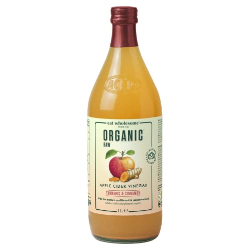 Eat Wholesome Food Co.Eat Wholesome Bio-Kurkuma und Zimt Roh Apfelessig mit der Essigmutter, Glasflasche in Box, 1L Eat Wholesome Food Co.Eat Wholesome Bio-Kurkuma und Zimt Roh Apfelessig mit der Essigmutter, Glasflasche in Box, 1L von Eat Wholesome Food Co.
