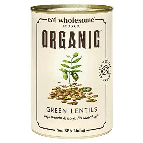Eat Wholesome Grüne Bio-Linsen, 400 g (12er-Pack) von Eat Wholesome Food Co.