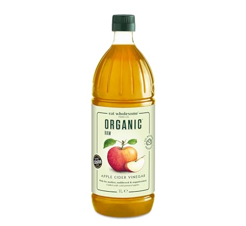Eat Wholesome Roher Bio Apfelessig, mit der Essigmutter, Naturtrüb, unpasteurisiert & ungefiltert, für Veganer und Vegetarier geeignet, 1L Eat Wholesome Roher Bio Apfelessig, mit der Essigmutter, Naturtrüb, unpasteurisiert & ungefiltert, für Veganer und Vegetarier geeignet, 1L von Eat Wholesome Food Co.